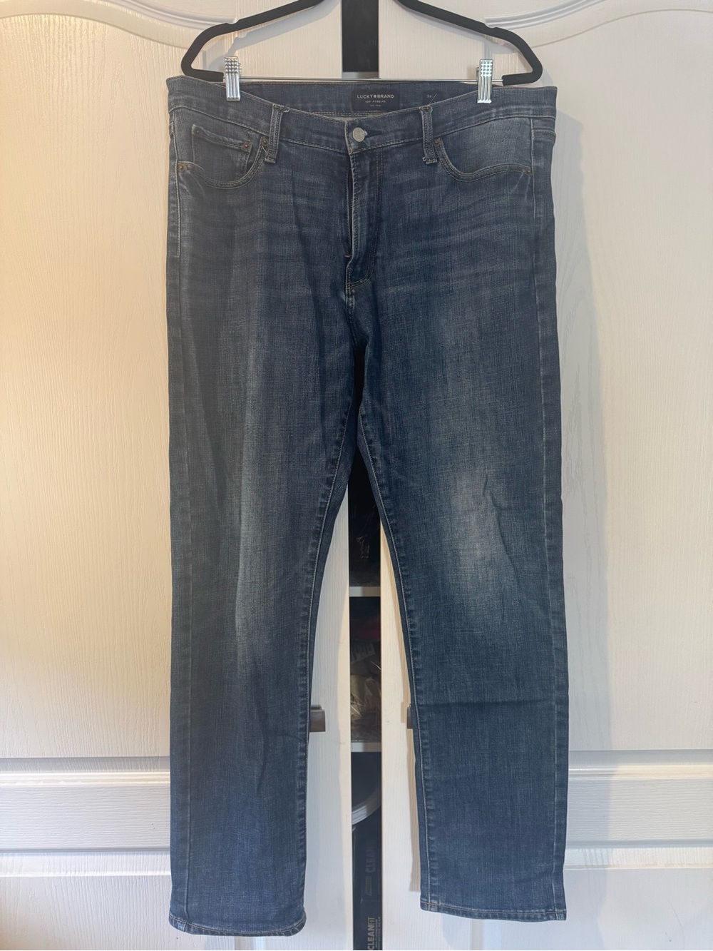 Lucky Men’s Dark Blue Straight-Leg Jeans 410 Athletic Slim 36x34